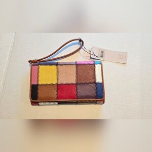 Patchwork Leather Wristlet Wallet From Kooba – Multicolor – New With Tags